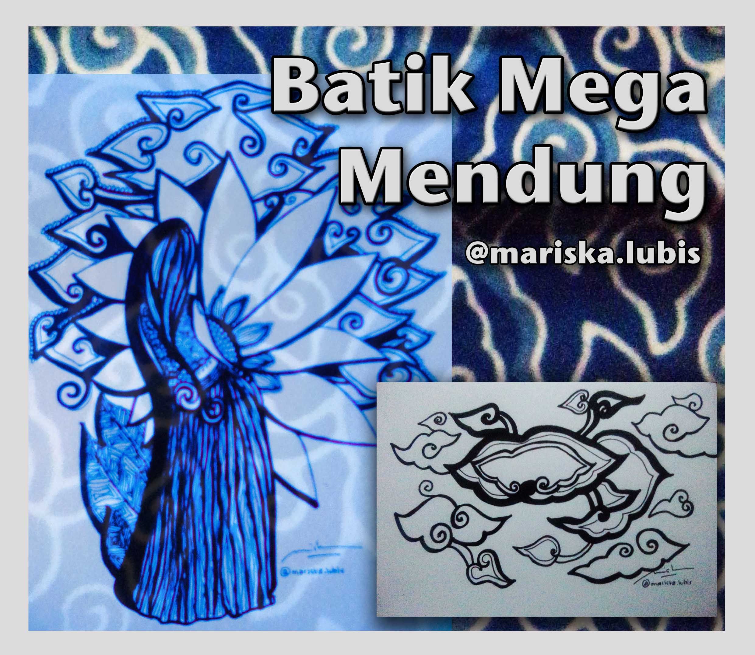 Batik Doodle Indonesia 4 Batik Mega Mendung WP101 Bilingual