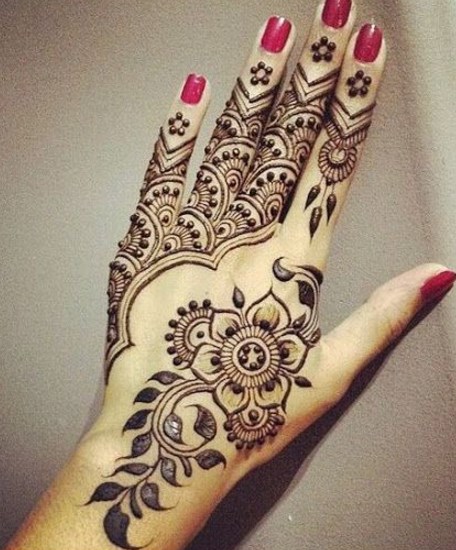 Contoh Gambar Henna Pengantin Simple gambar henna tangan 