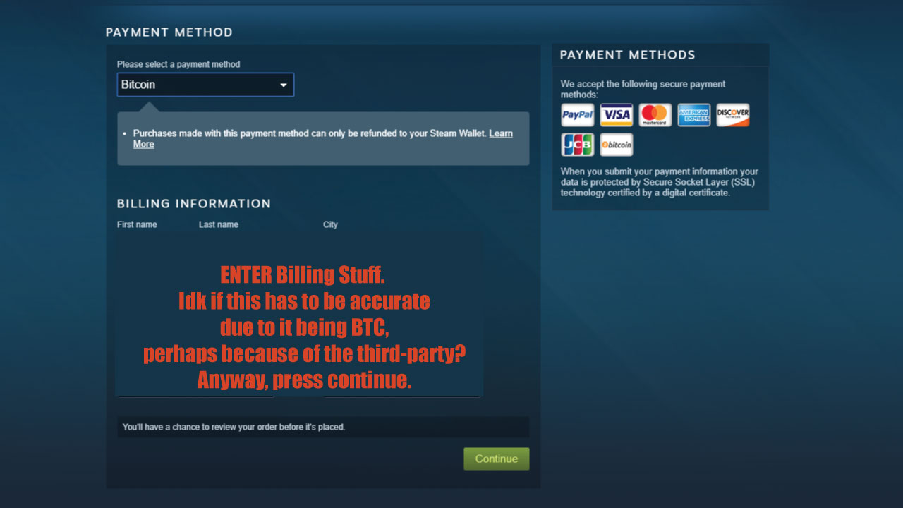 how to use bitcoin to buy stuff on steam