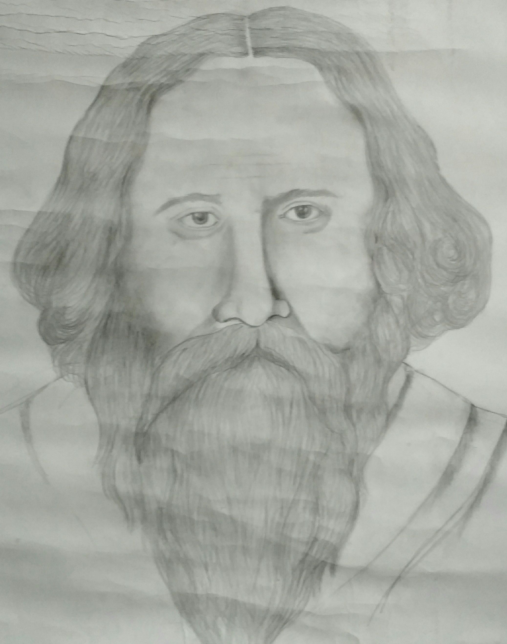 Gurudev Rabindranath Tagore drawing  Pencil Sketching Tutorial