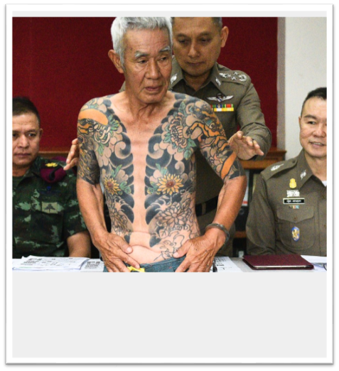 Yakuza boss arrested in Thailand after photos of his tattoos went