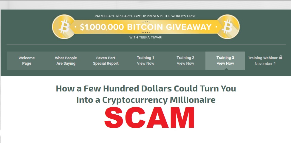 Scam Alert Teeka Tiwari 1 000 000 Bitcoin Giveaway Online - 