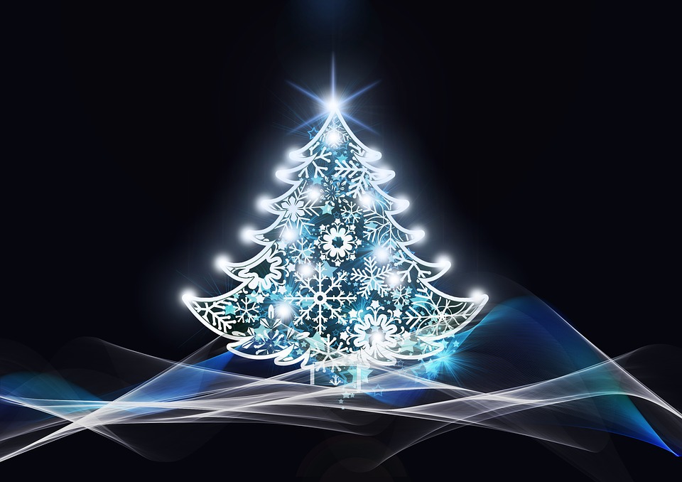 Christmas Christmas Tree Background Structure Blue.jpg