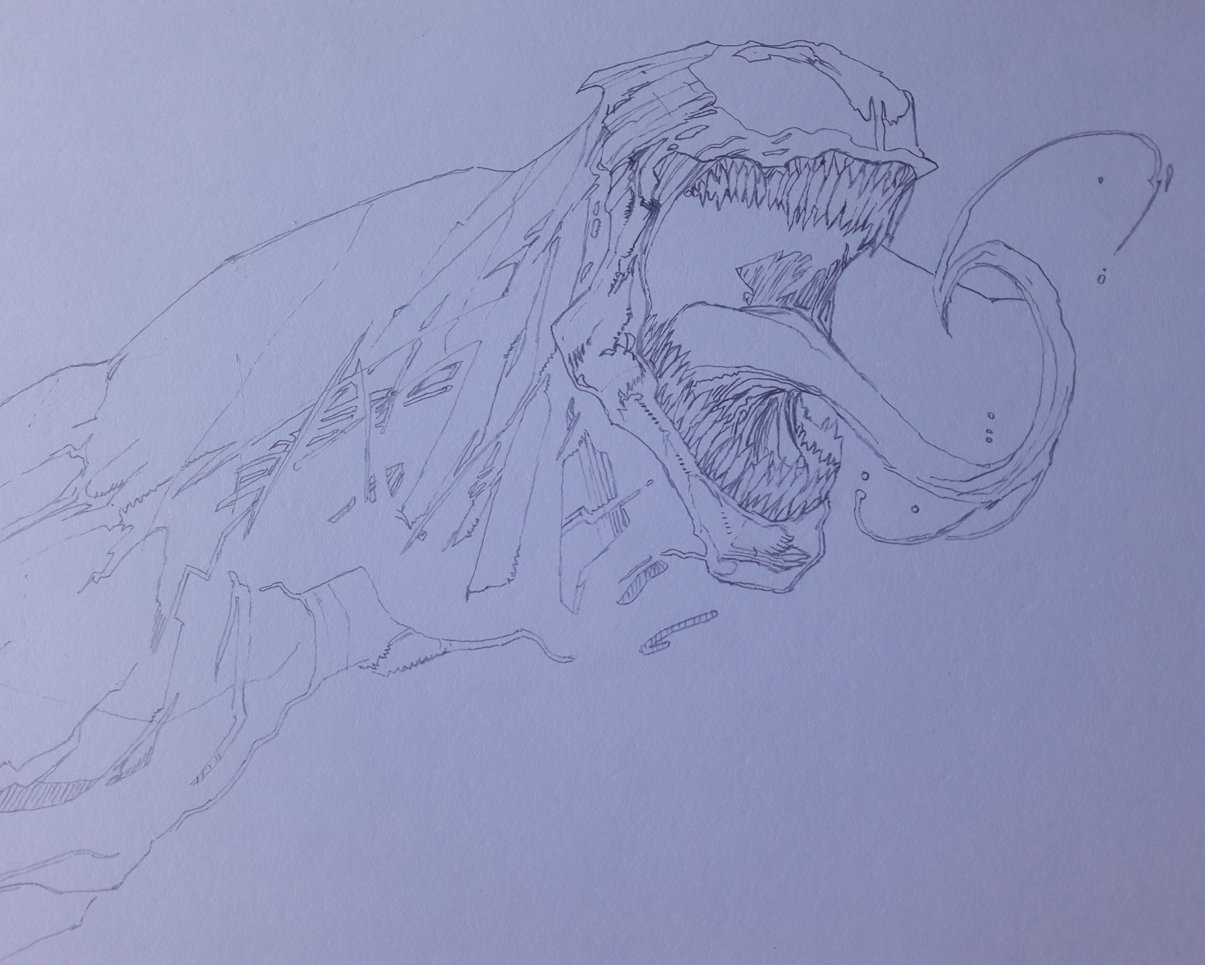 Venom Easy Drawing (Printable)