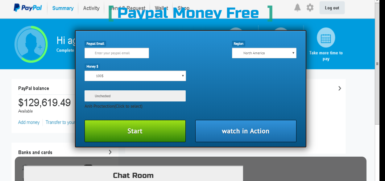 paypal generator 2019 no human verification no download