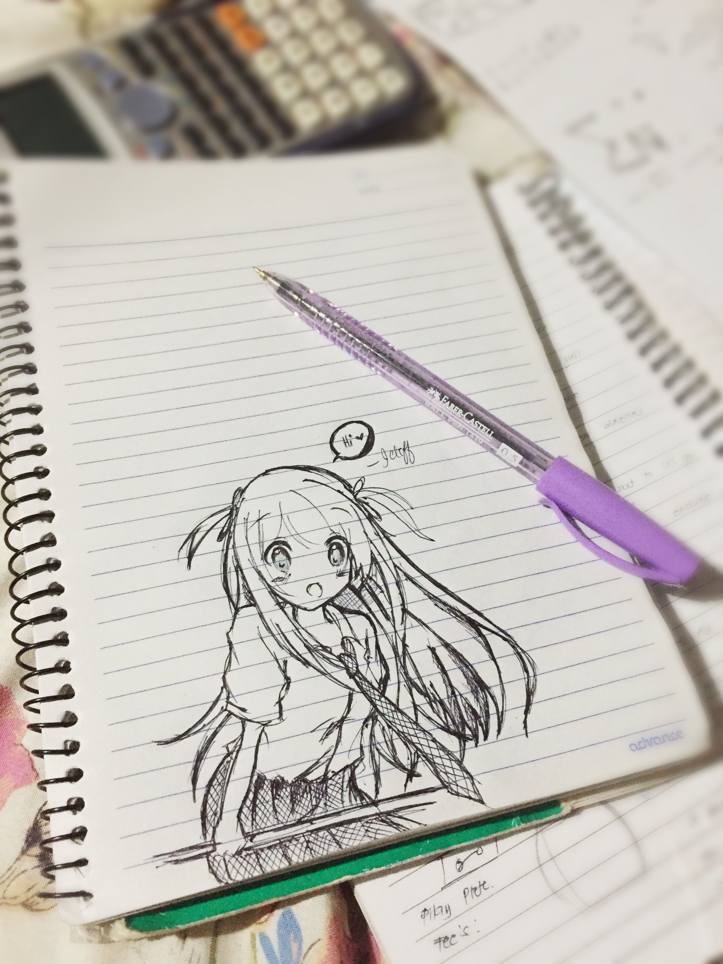 Anime Style Character Erasable gel ink pen x 1 (Blue ink) Random Desig |  Daisuki