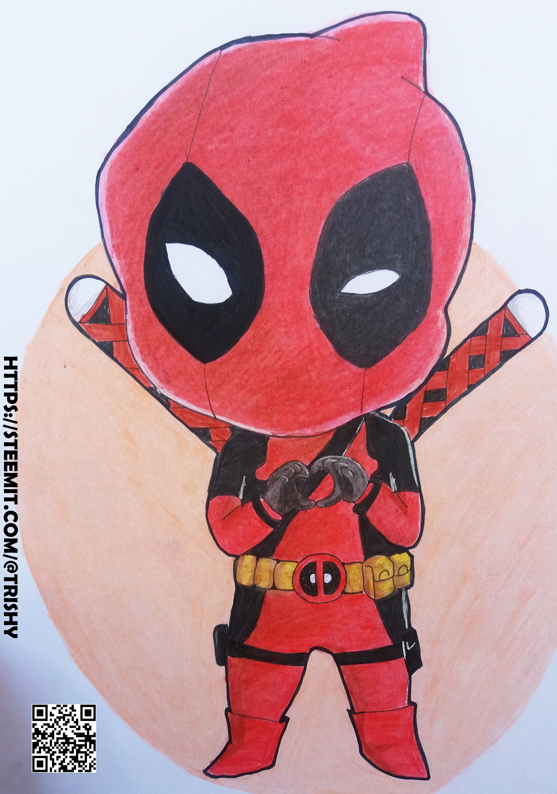 marvel #deadpool #youngartist #drawing #sketch #foryou #fyp #foryourp... | deadpool  drawing | TikTok