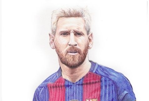 Dibujo De Leo Messi Steemit