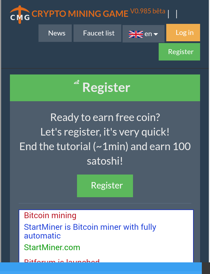 Crypto Mining Game Ready To Earn Free Coin Lets Register Very - 