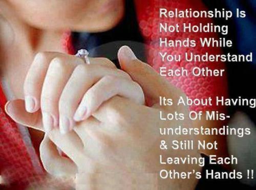 Relationship Is Not About Holding On When You Understand Each Other