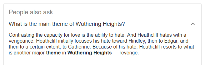major themes in wuthering heights