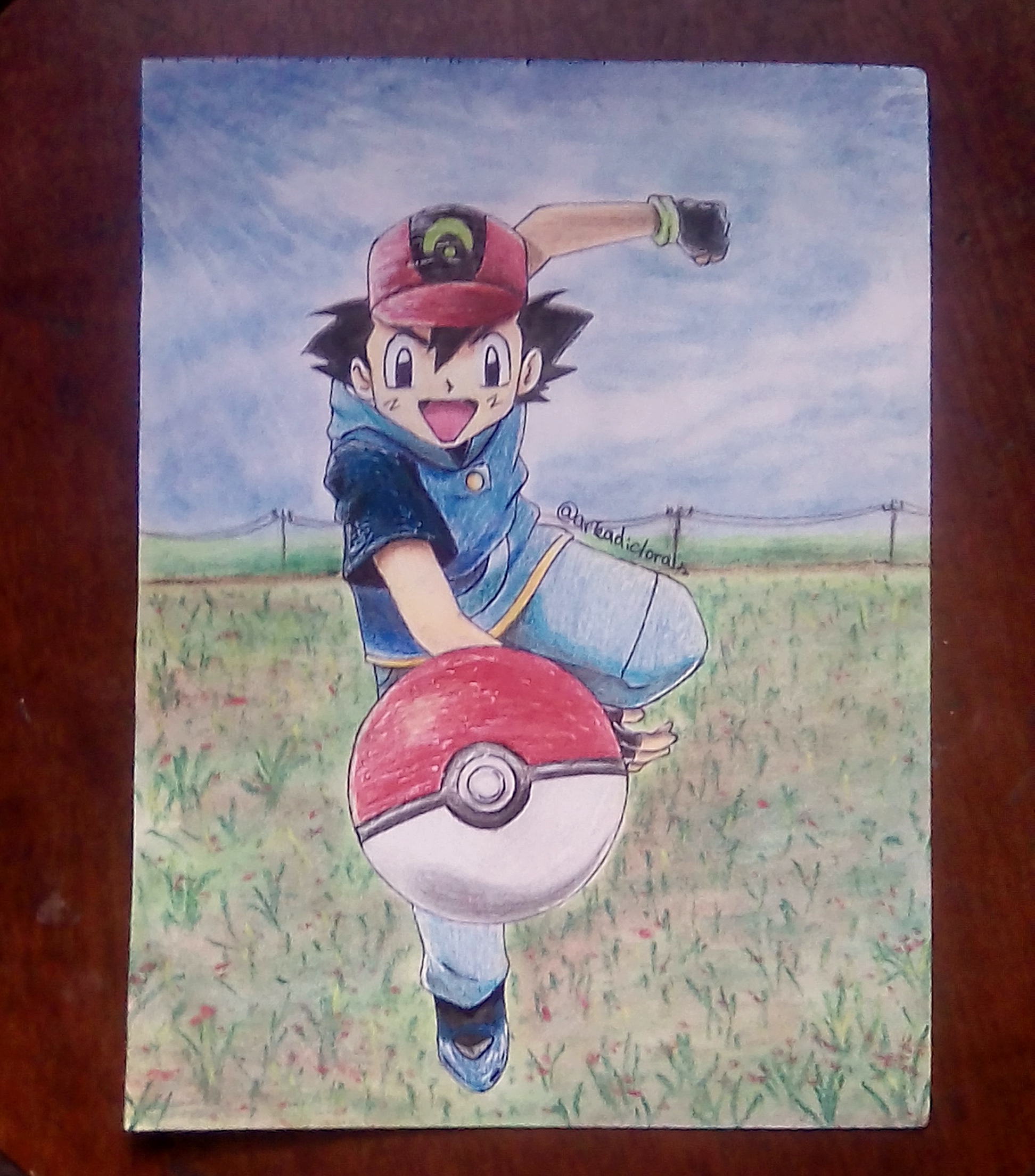 My drawings of each version of Ash (Don't flame me for my art, pls.) :  r/pokemon
