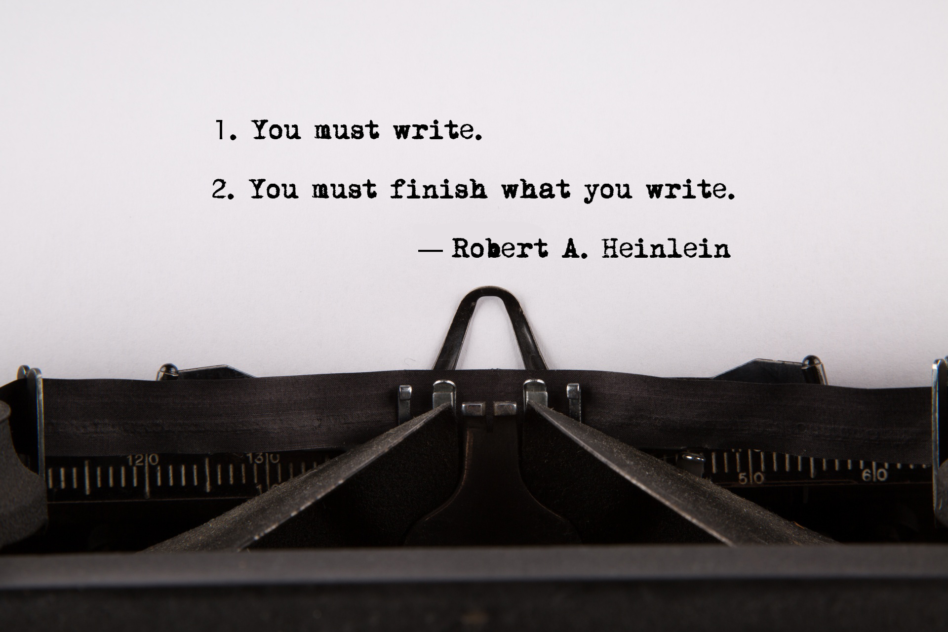 Heinlein's rules for writing