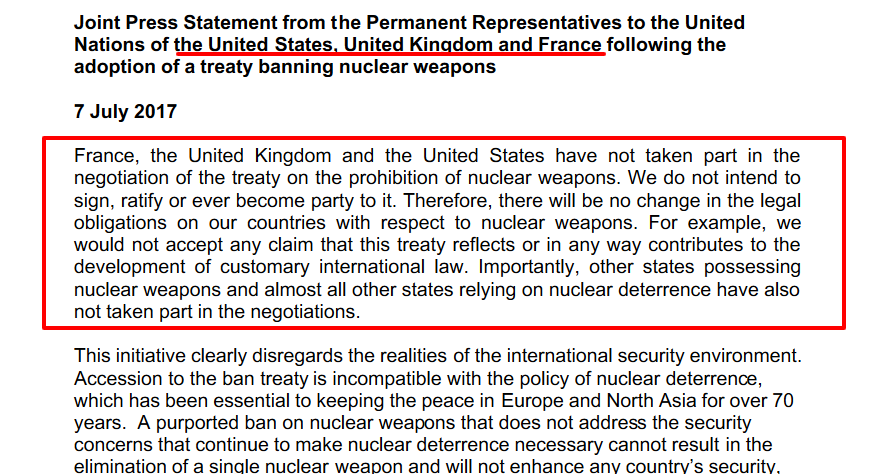 Joint Press Statement by UK  France  US on nuclear ban treaty   Nuclear Weapons   Nuclear Proliferation(1).png