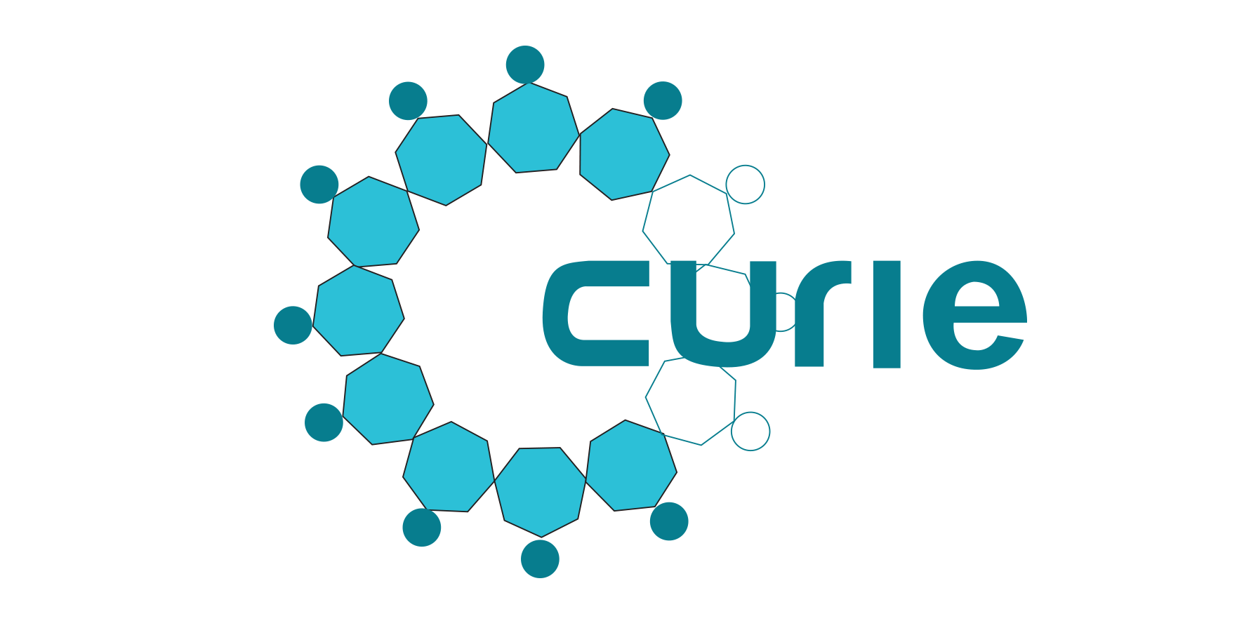 Curie logo with word and head.png