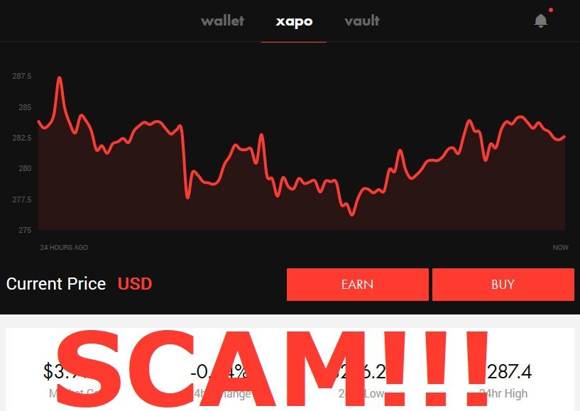 Xapo Wallet Scam Continues Steemit - 