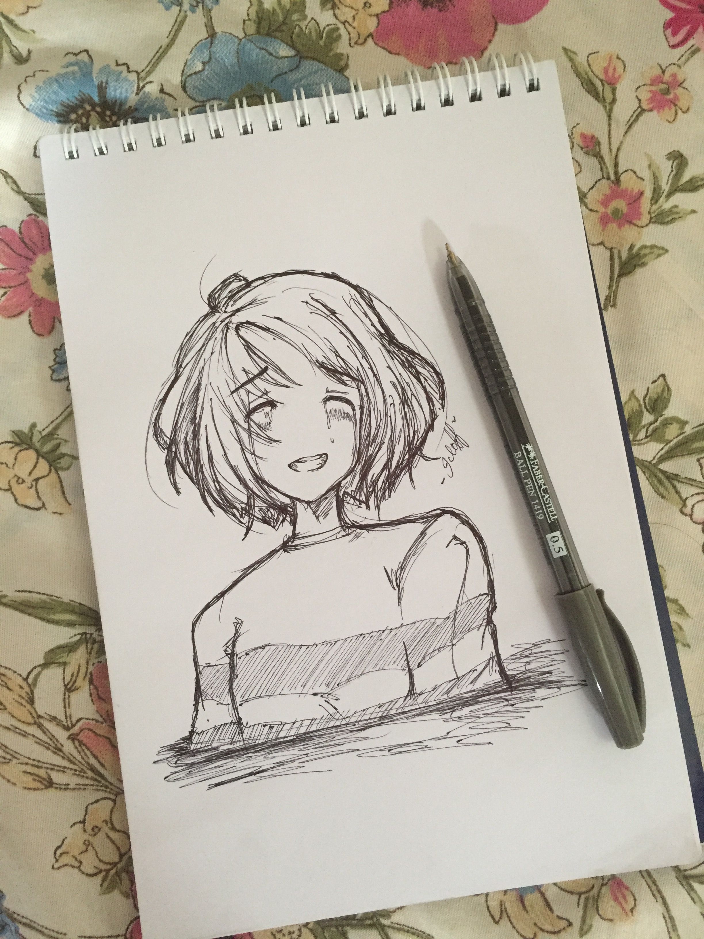 Pen Anime Sketching Art #71: Step-by-Step Tutorial — Steemit