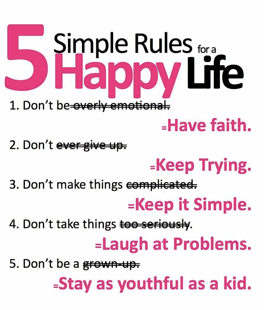 five-simple-rules-to-get-happy-life-quote-on-pink-happy-life-quotes-for-you.jpg