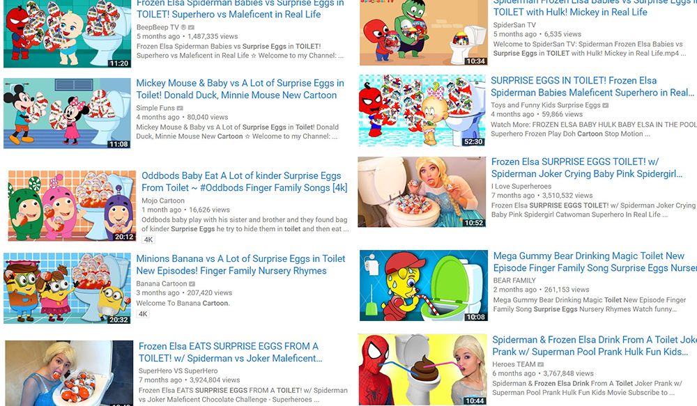 Image result for elsagate youtube channel