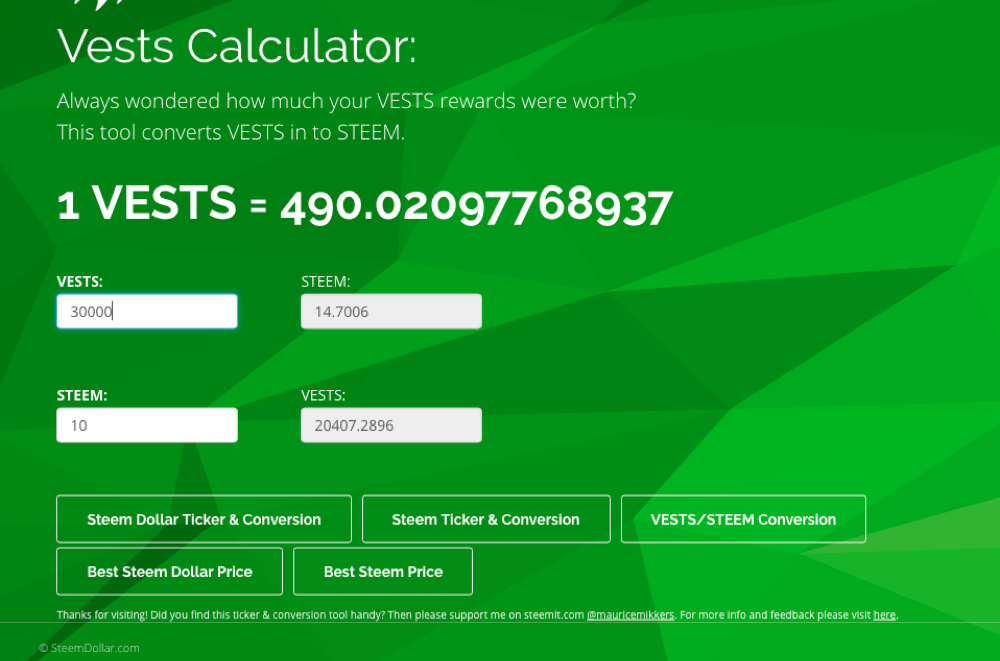 Try this Steem Dollar/Steem Ticker & Conversion Tool!