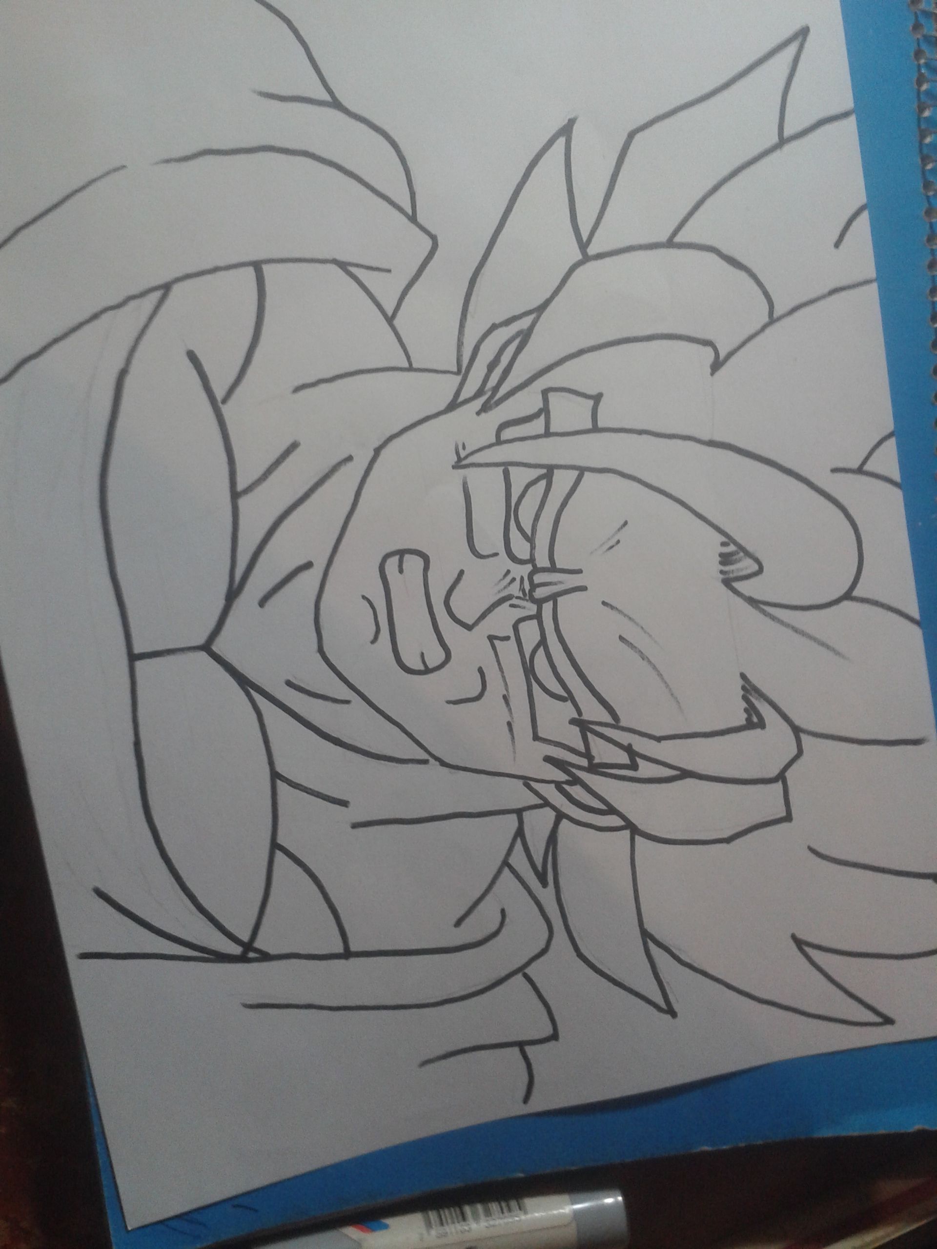Creativo Dibujo de Goku SSJ | Dibujo a creyones.. — Steemit