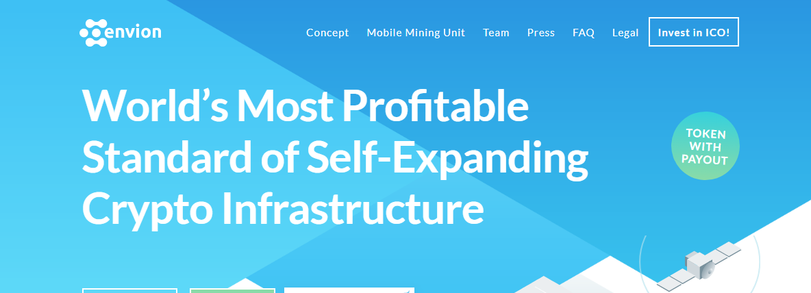 The ENVION crypto-technological infrastructural development