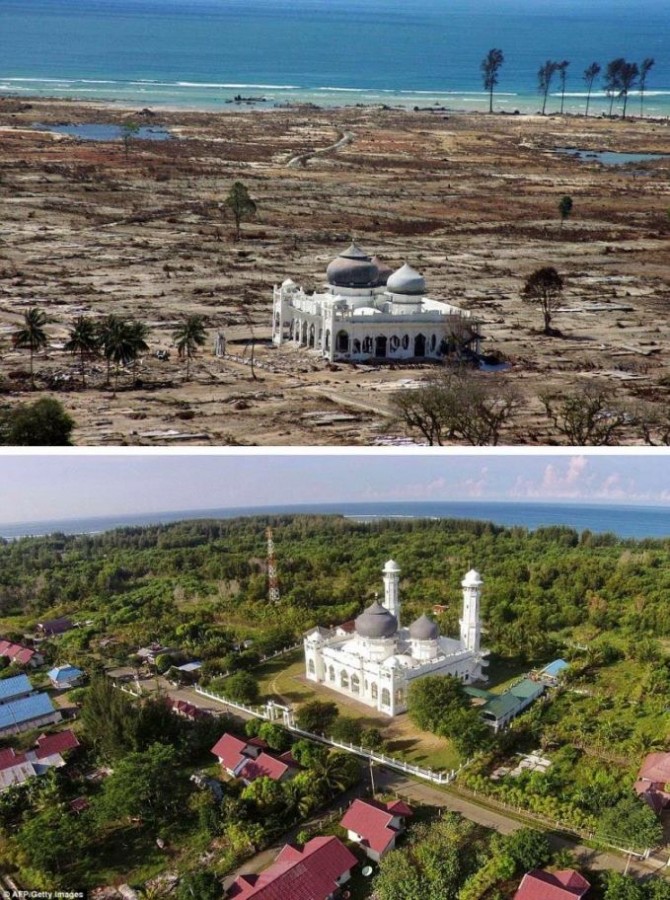 These Photos Rise Aceh Before And After Reconstruction After The