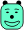 Small smiley square Turquoise Heart GIF.gif