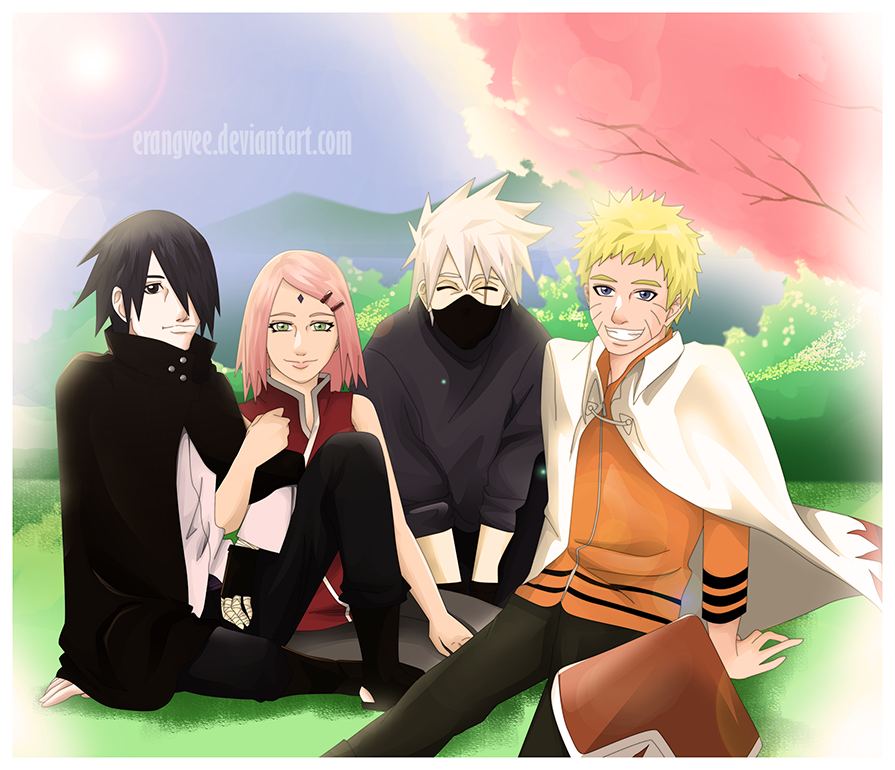 Drawing Team 7(Naruto, Kakashi, Sasuke and Sakura)||Timelapse anime drawing||Naruto:  Shippuden - YouTube