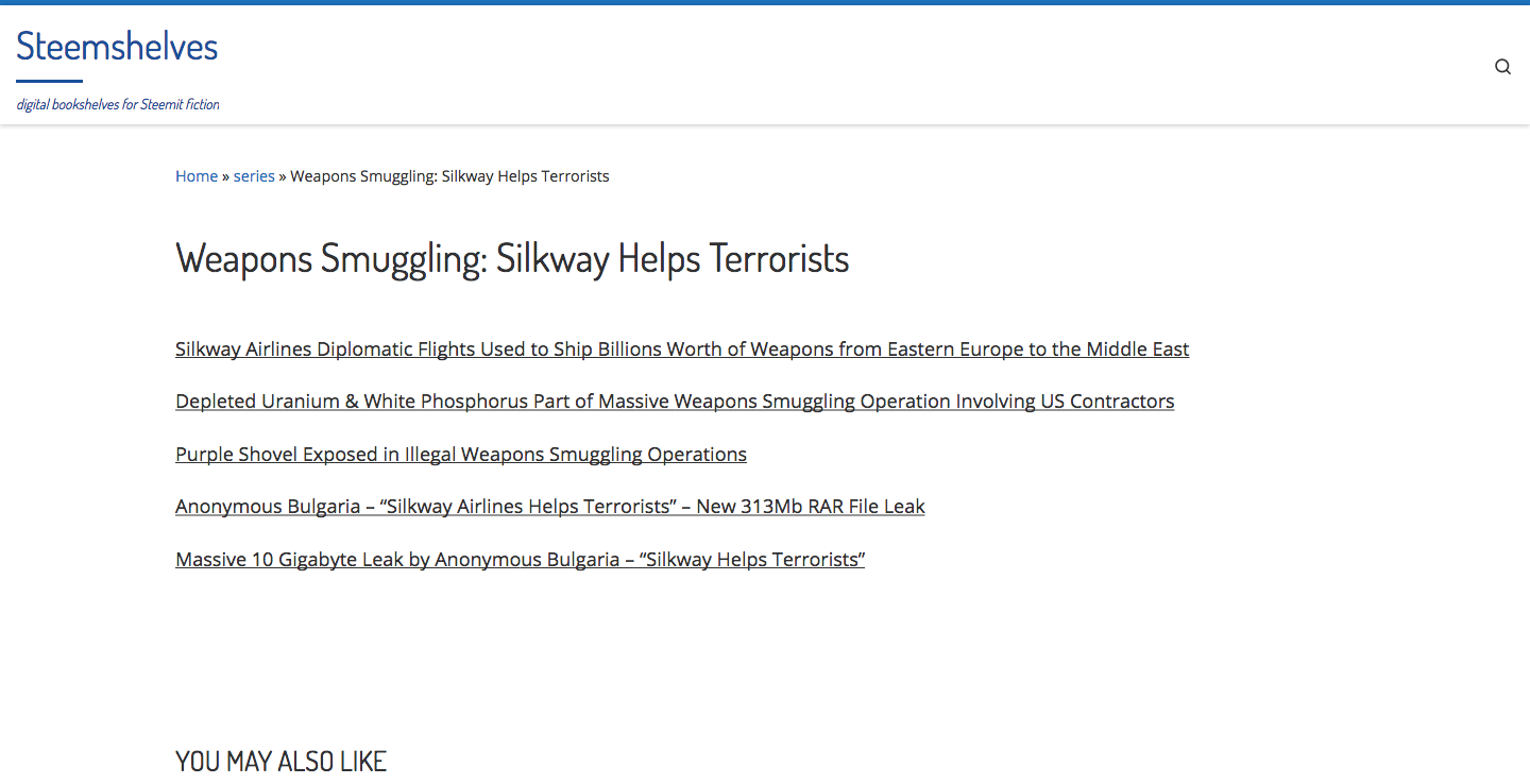 Weapons Smuggling Silkway Helps Terrorists – Steemshelves(1).png
