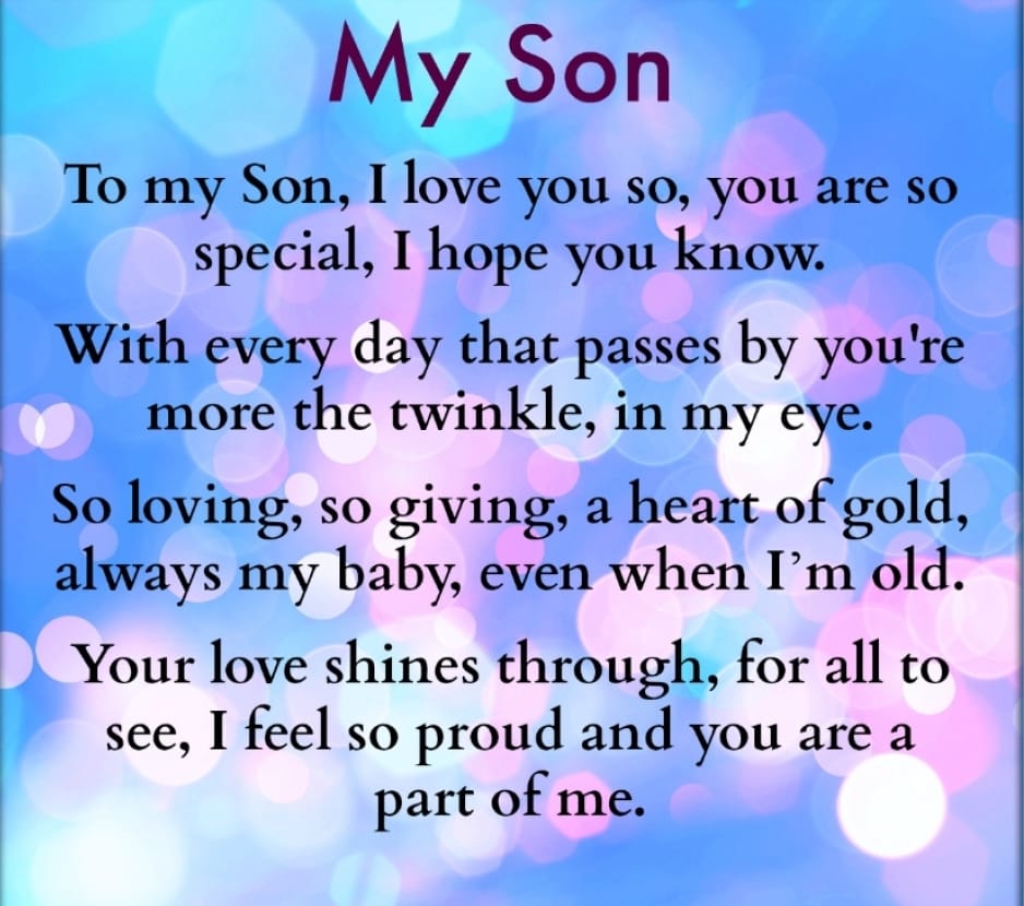 To My Son I Love You So You Are So Special I Hope You Know Steemit