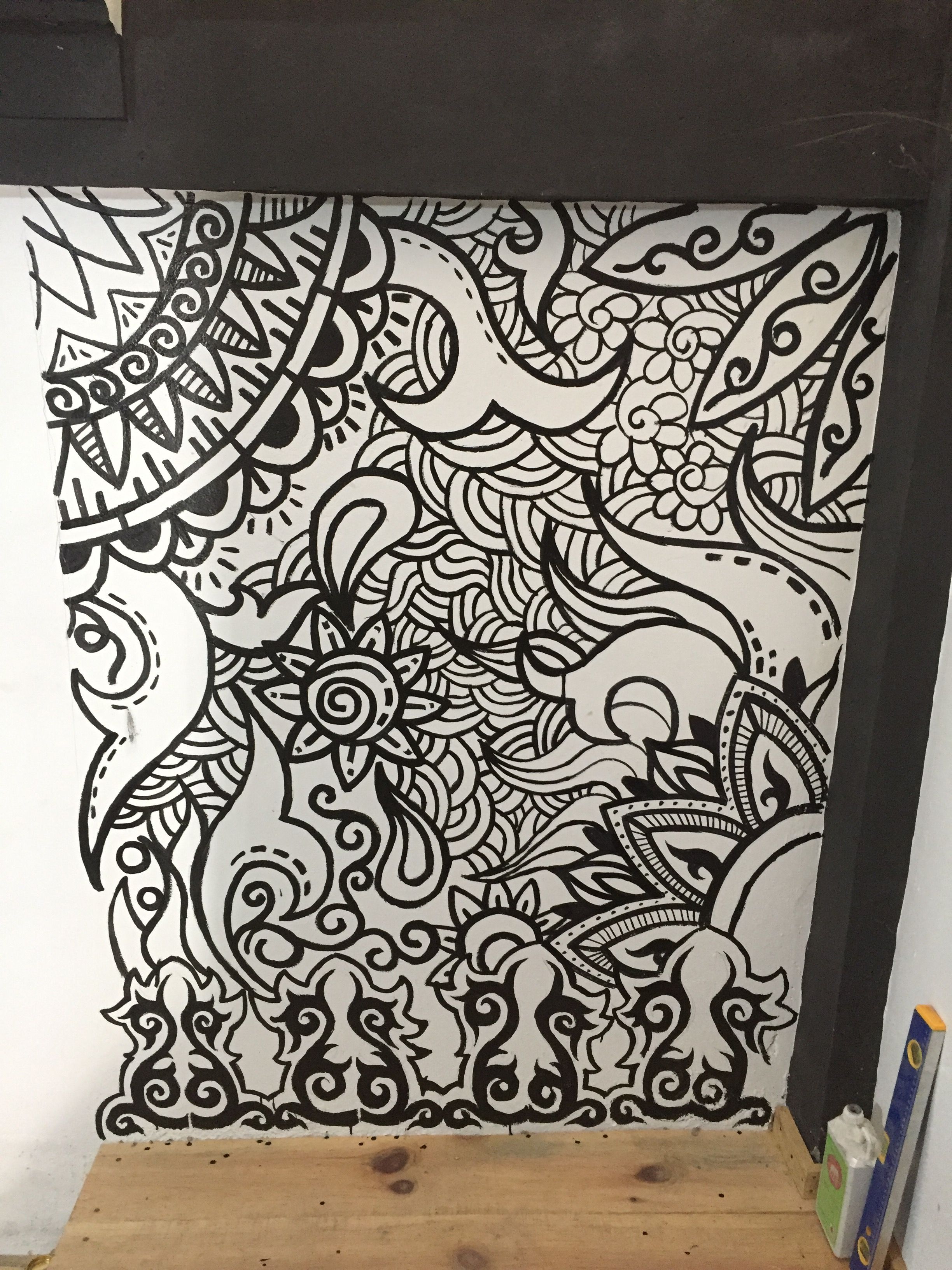 Orcheva Doodle Art On The Wall Seni Doodle Di Dinding Steemit