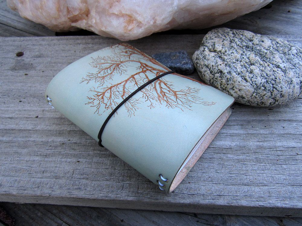 Tree Pyrography and Dye Passport Leather Travelers Notebook 1k.jpg