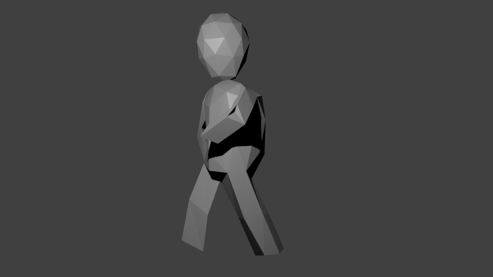 Attempt 1 of modeling a humanoid