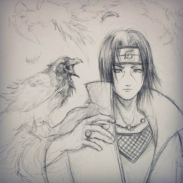 Art - Itachi Uchiha drawing step by step Naruto series — Steemit