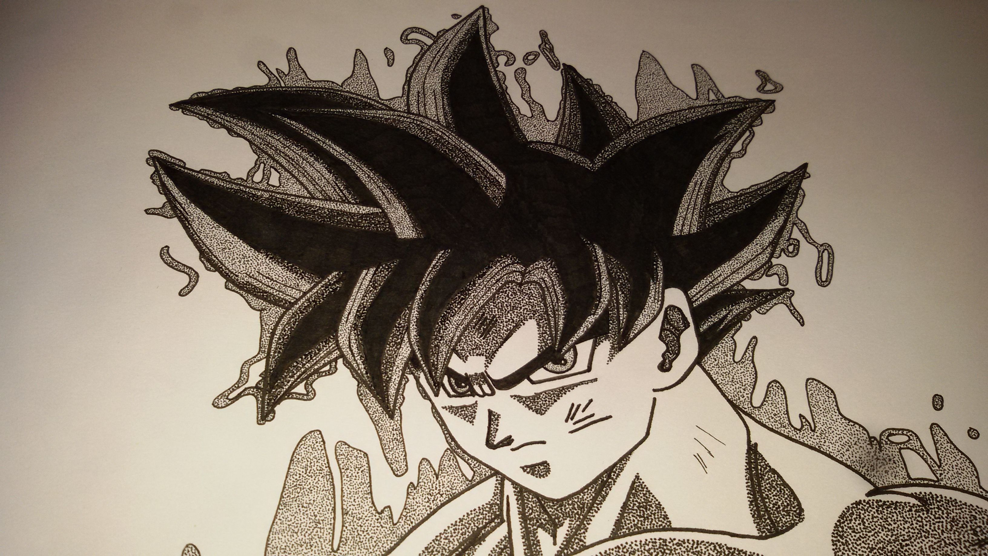Dragon Ball Super Drawing Of Ultra Instinct Goku Steemit