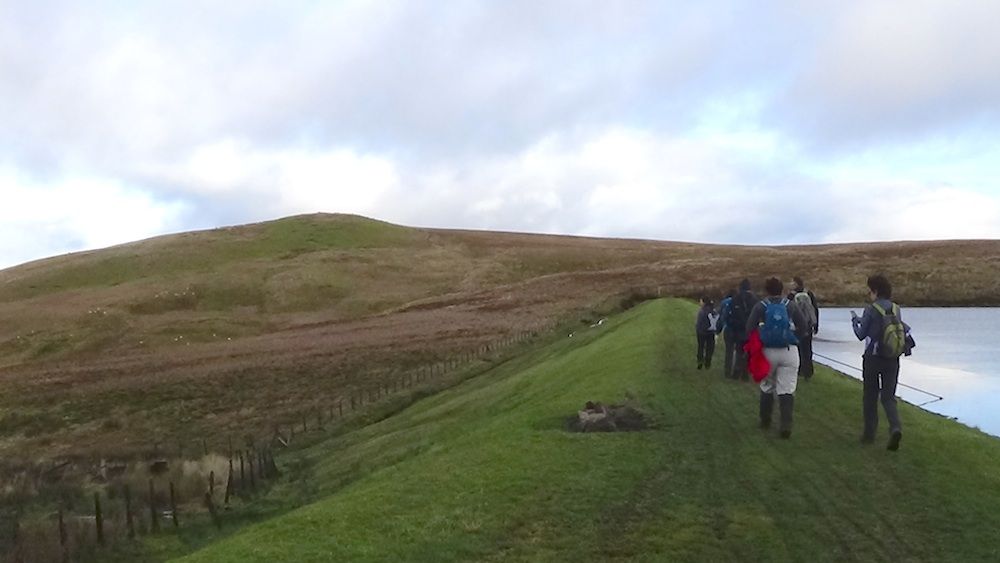 Walking along Black Linn Reservoir and towards Doughnot Hill.jpg