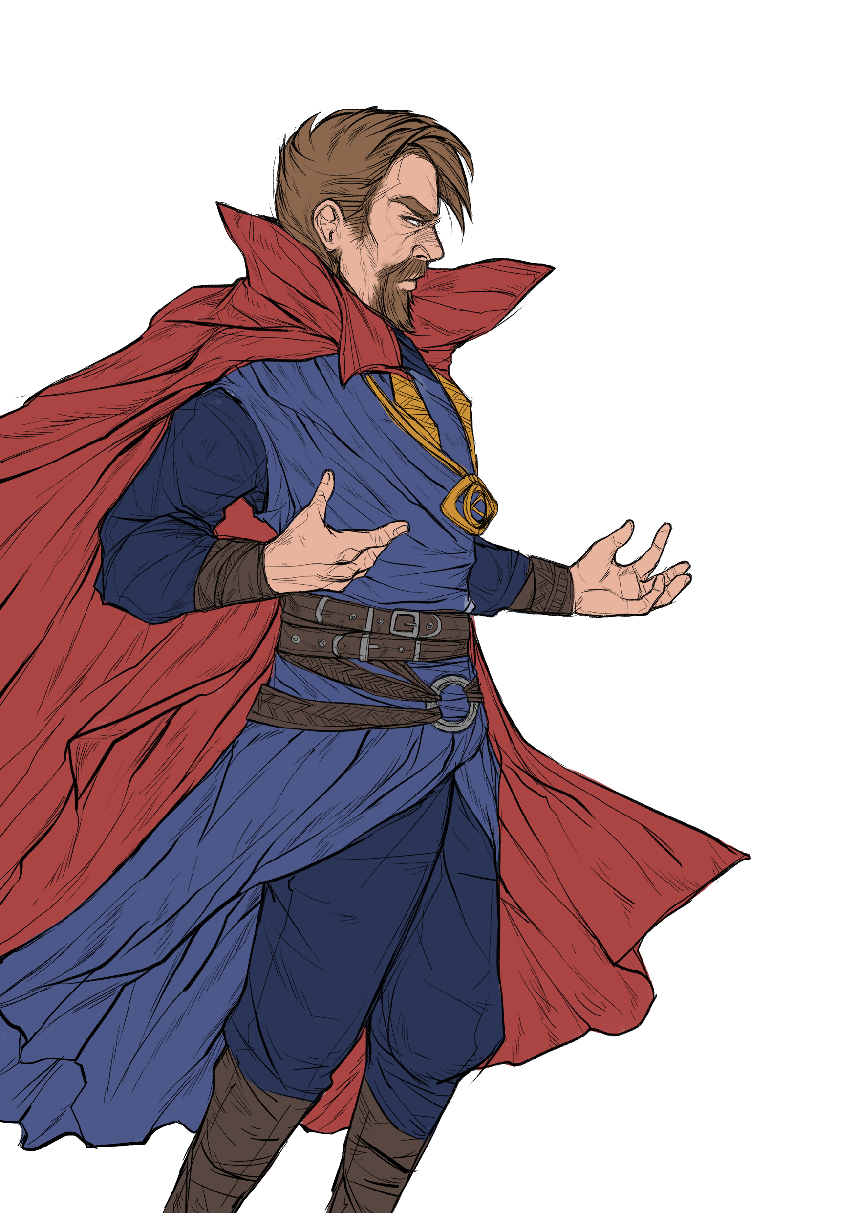 How To Draw Doctor Strange | Marvel x Miniso | Cute Easy Step By Step Drawing  Tutorial - YouTube