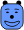Small smiley square blue LOL GIF.gif