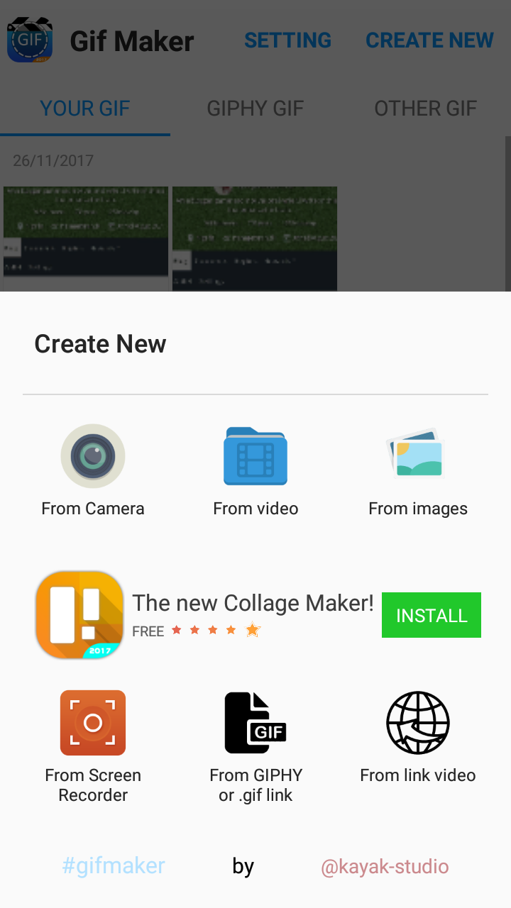 GIF Maker - GIF Camera - Video to gif Editor - APK Download for