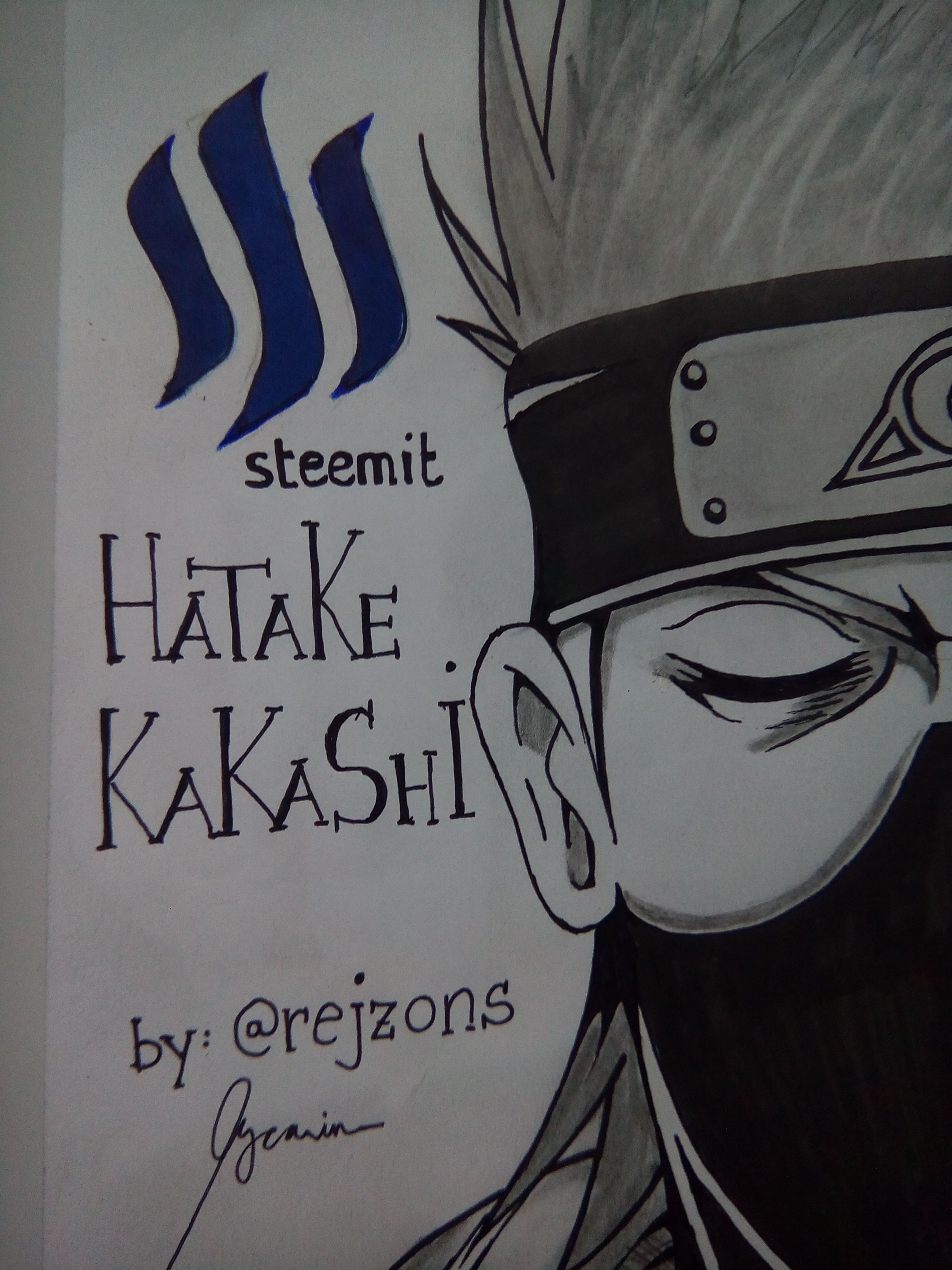 Naruto & Naruto: Shippuden - 1 Original Animation Drawing of Kakashi Hatake  - Catawiki