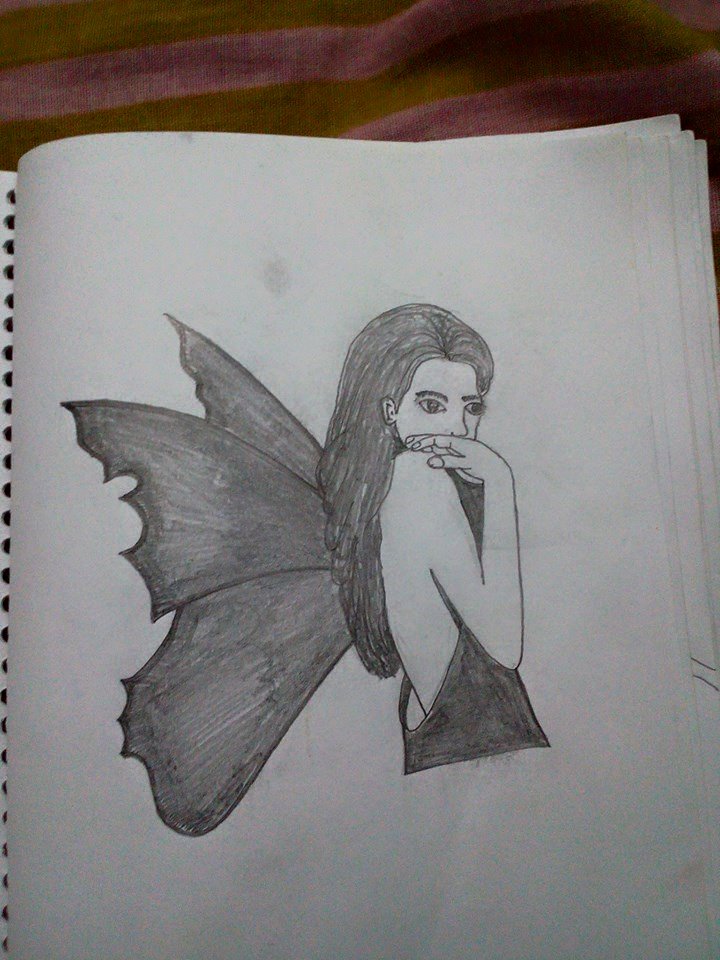 sad fairy drawings