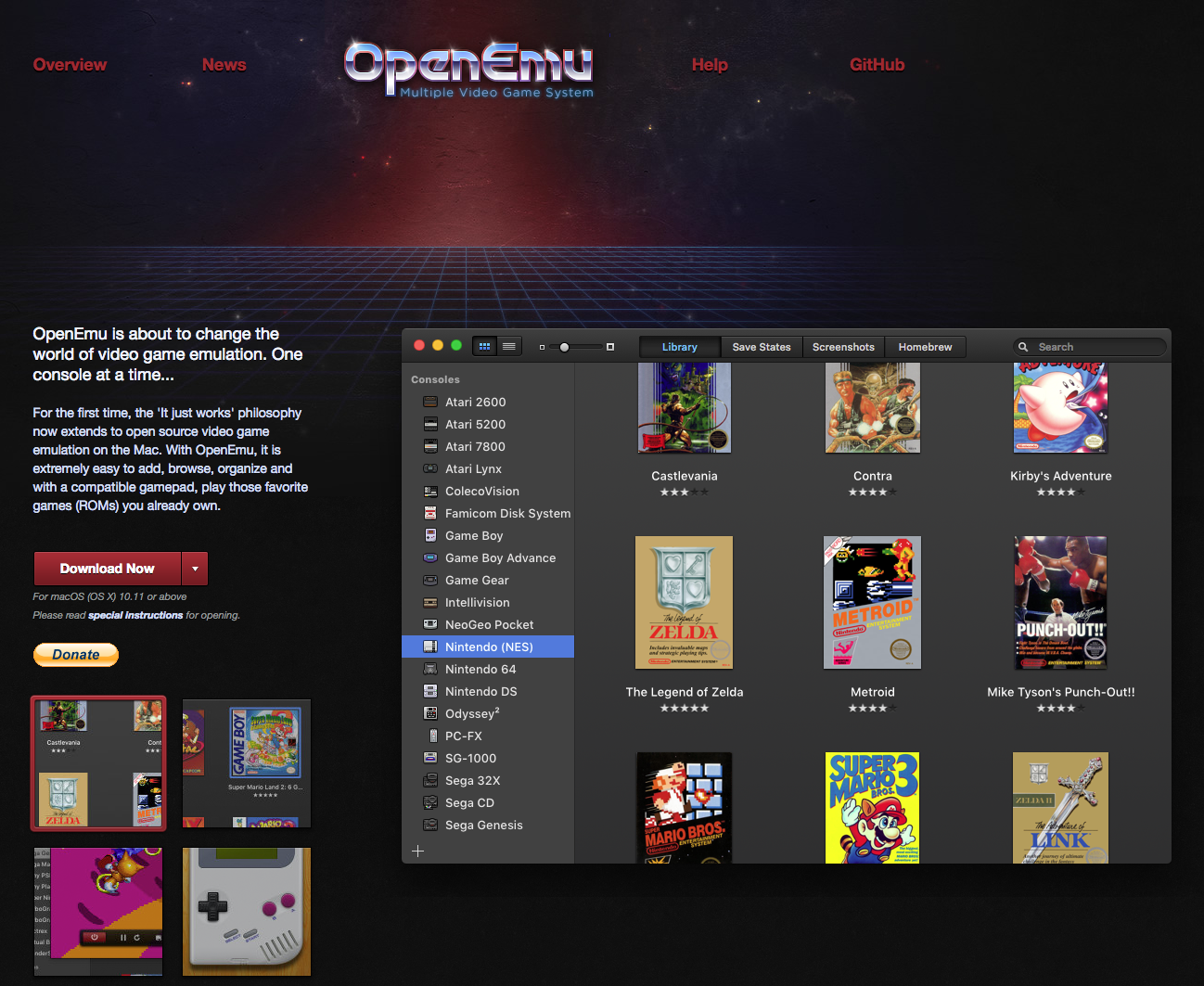 Nintendo 64 & Playstation Emulators for Mac OS X: OpenEmu