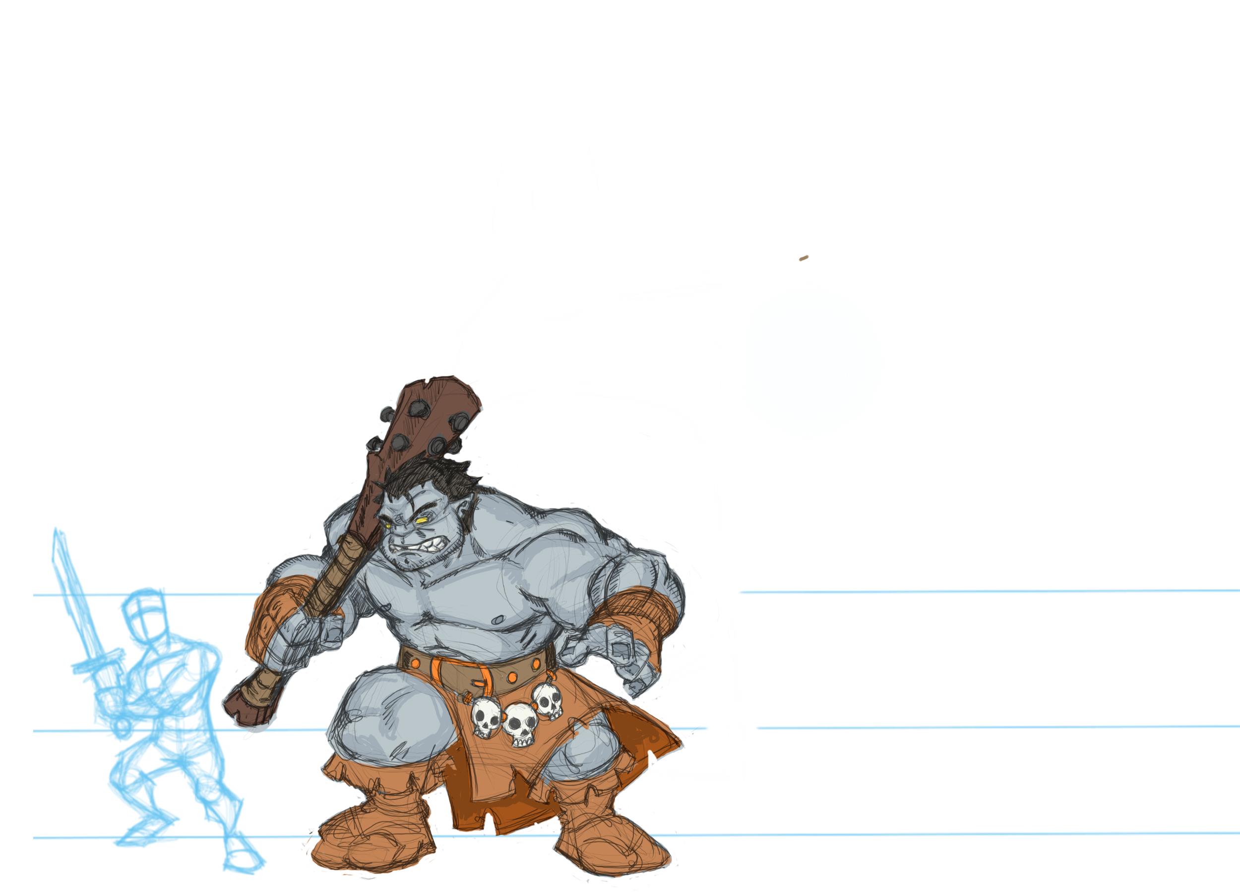 Making an 2D Ogre miniature for Tabletop Role-Playing games. — Steemit