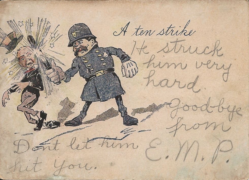 police-with-billy-club-postcard-with-writing.jpg