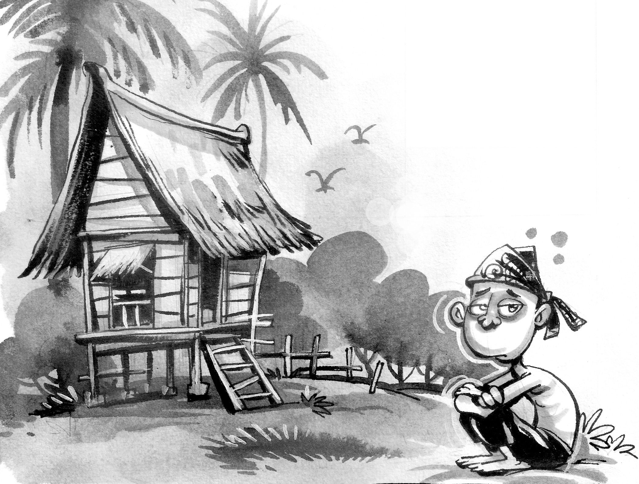 Steem-Cartoon: A Small Hut — Steemit