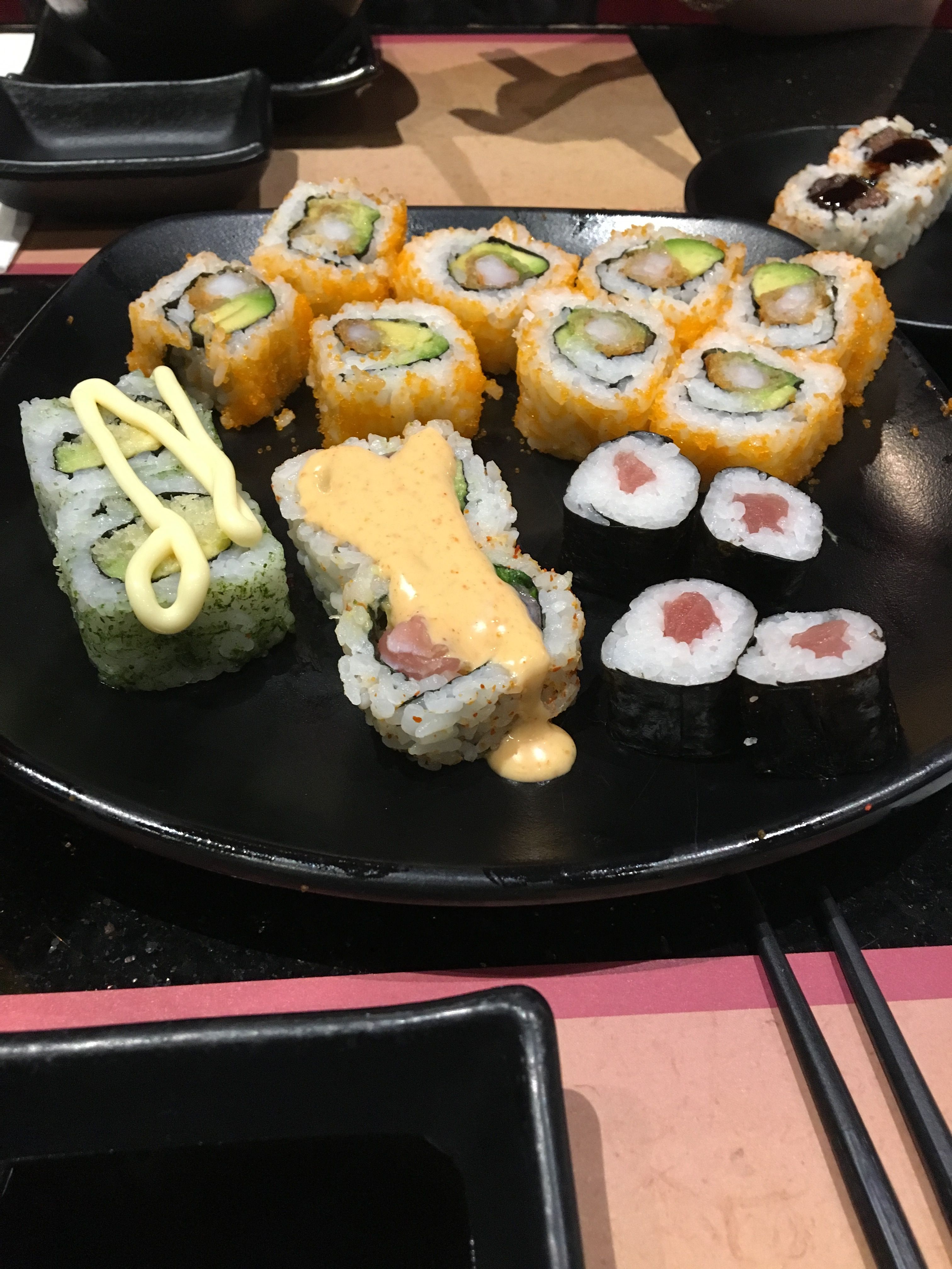 Eating sushi with my girlfriend for my birthday! — Steemit