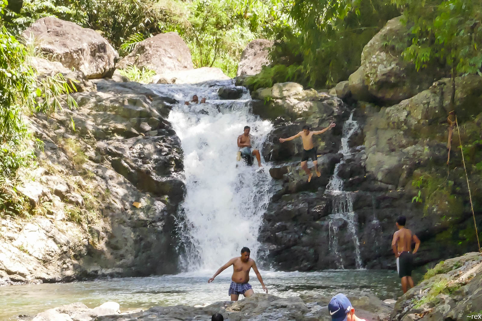 📷 Jumping Off on One of Ganano's Falls - My Travel Photography ...