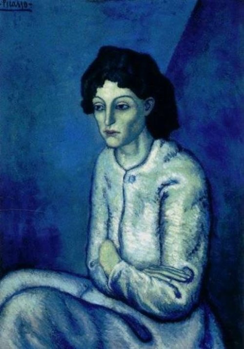 Femme aux Bras Croisés, 1901, by Pablo Picasso.jpg