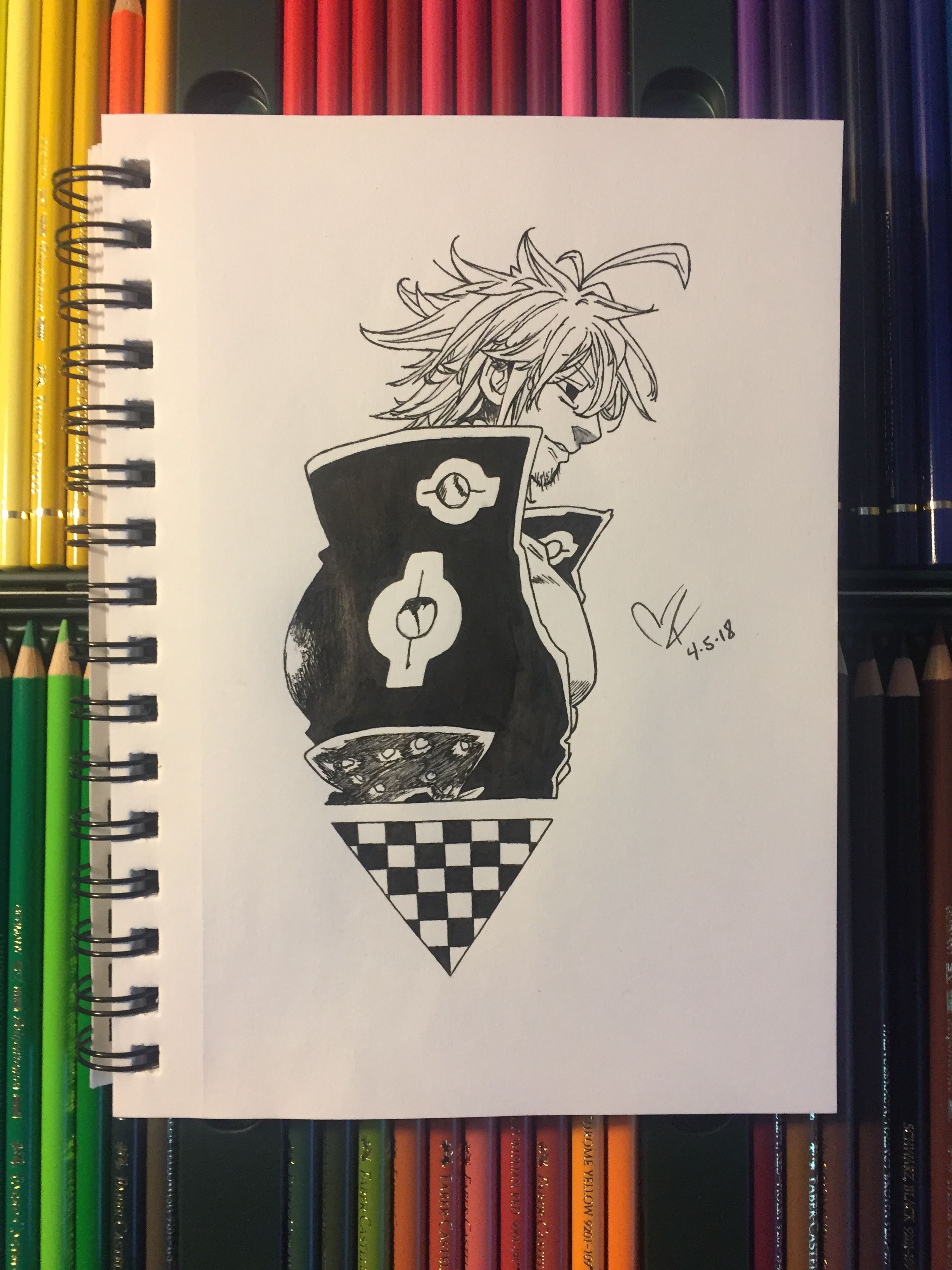 Meliodas from Seven Deadly Sins Anime, Speed Drawing